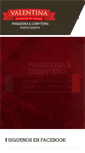 Mobile Screenshot of panaderiavalentina.com